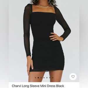 Black Mini Dress Princess Polly